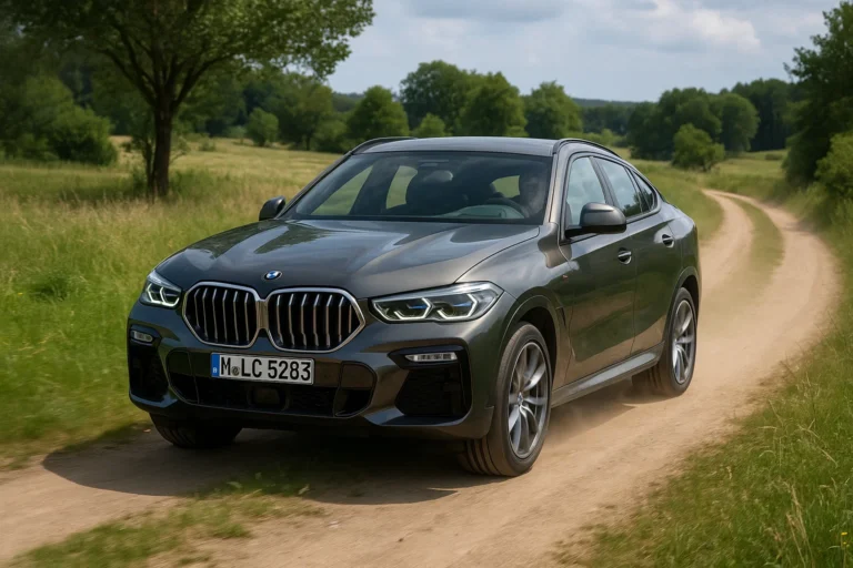 BMW X6 conduciendo campo a traves