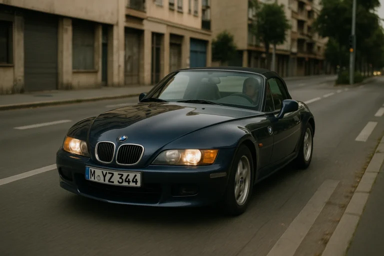 BMW Z3 circulando por una vía urbana