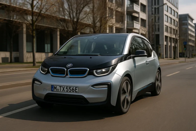 BMW i3 circulando por un entorno urbano