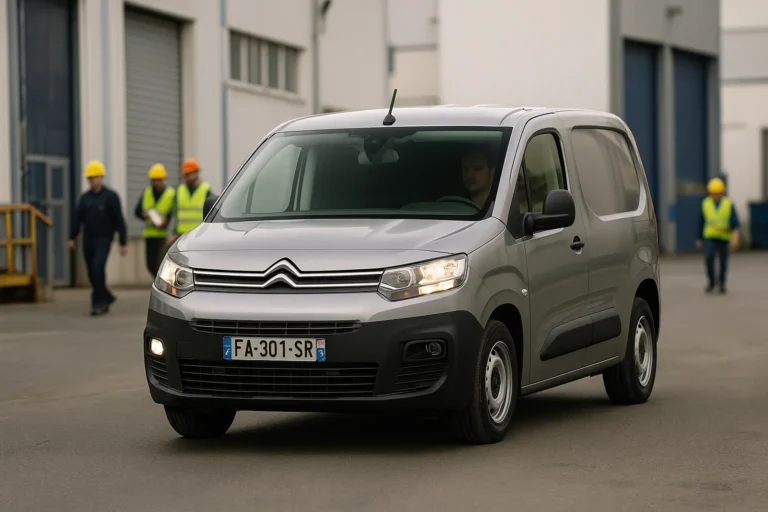 Citroen Berlingo en medio de un poligono