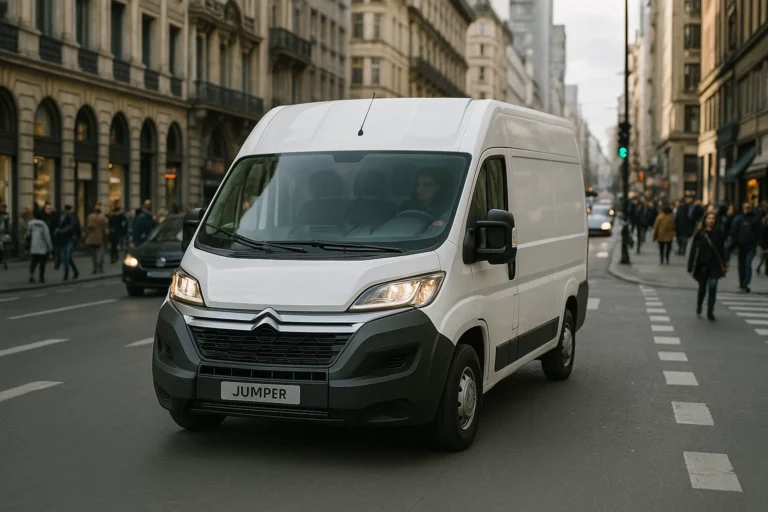 Citroen Jumper circulando por el centro de una ciudad