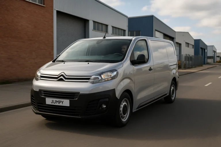 Citroen Jumpy circulando a través de un polígono industrial