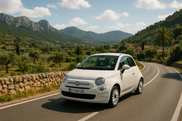 Guía completa para comparar y elegir el mejor seguro para Fiat 500 Fiat 500 conduciendo en la Sierra de Tramuntana Mallorca