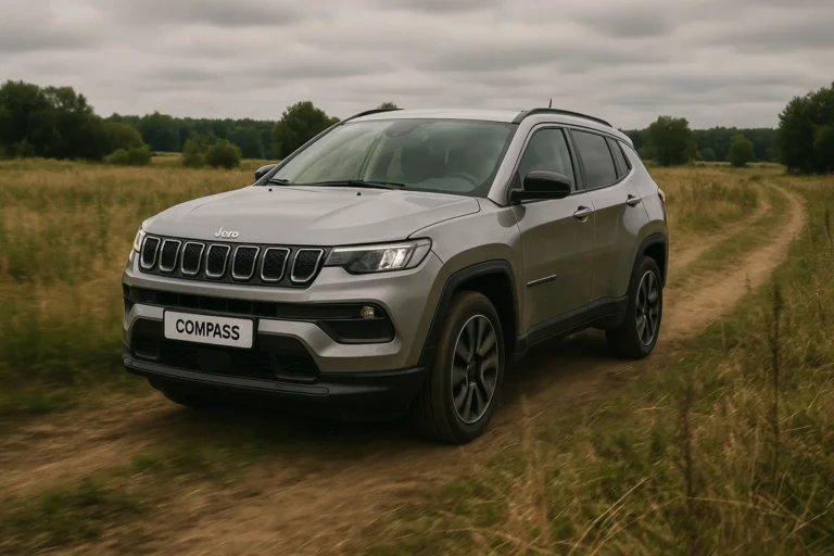 Jeep Compass circulando por el campo