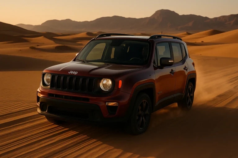 Jeep Renegade circulando por el desierto