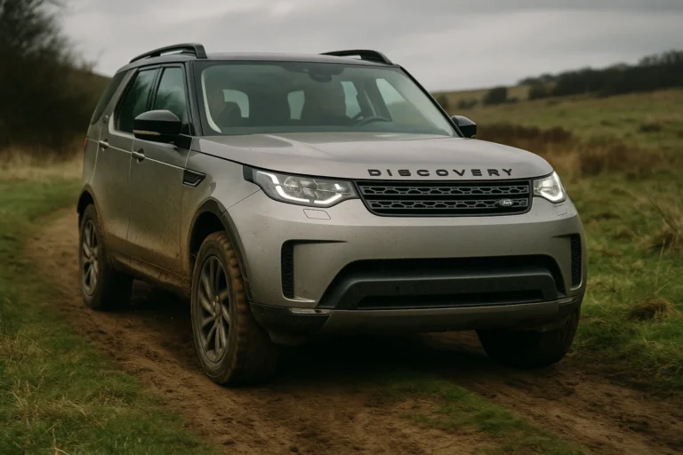 Land Rover Discovery circulando campo a través