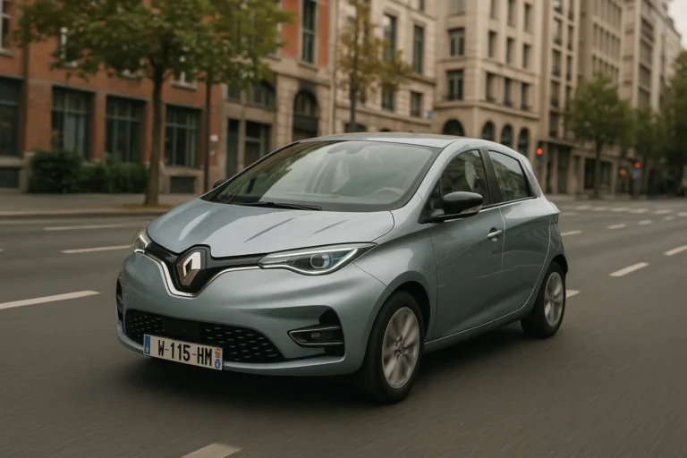 Renault Zoe circulando por una vía urbana