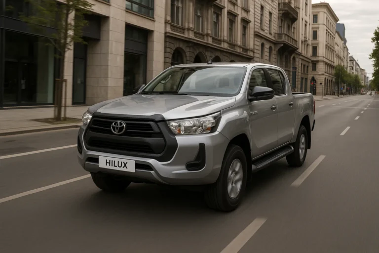 Toyota Hilux circulando por una ciudad