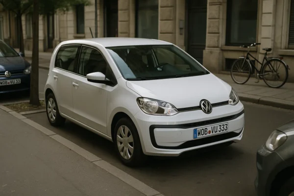 El seguro ideal para Volkswagen Up: coberturas, ventajas y claves imprescindibles Volkswagen Up aparcado en la ciudad