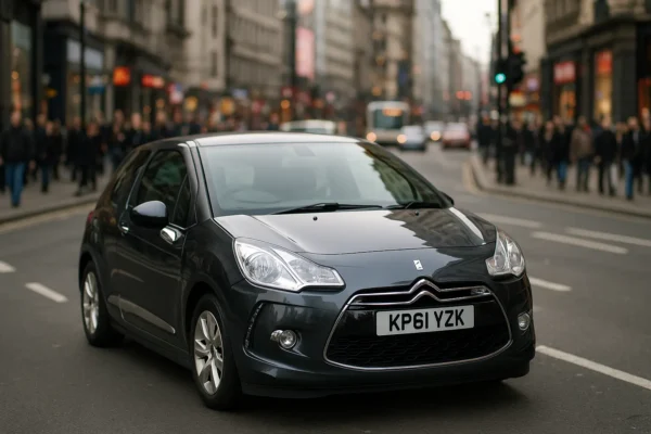 Guía completa para elegir el mejor seguro de coche para Citroën DS3 Citroen DS3 circulando por ciudad