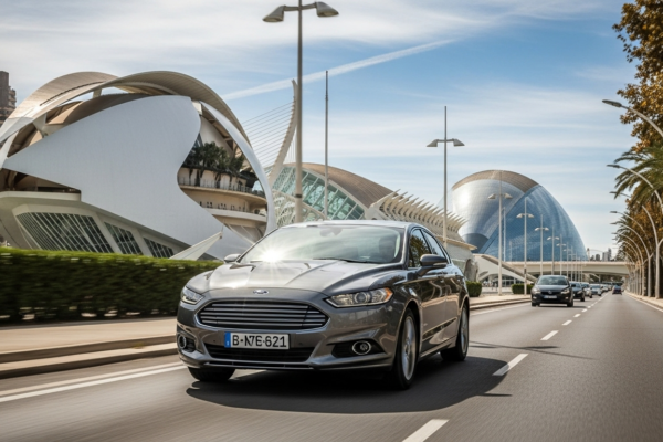 Ford Fusion circulando en Valencia