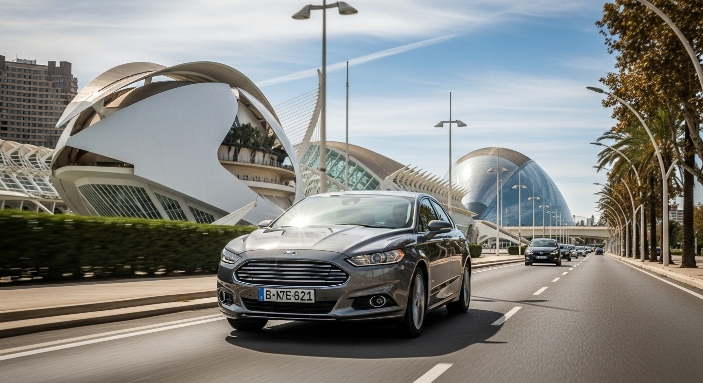 Ford Fusion circulando en Valencia