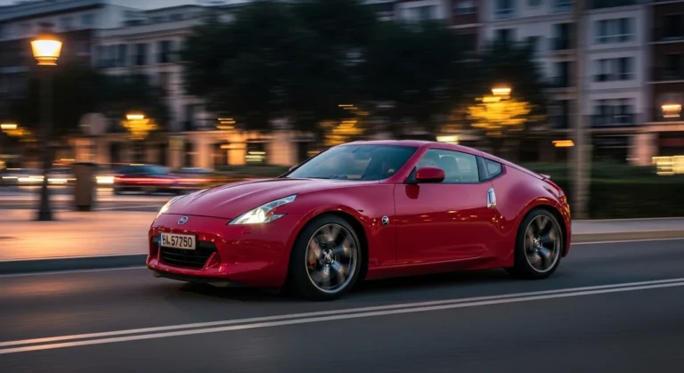 Nissan 370z circulando por una ciudad de España