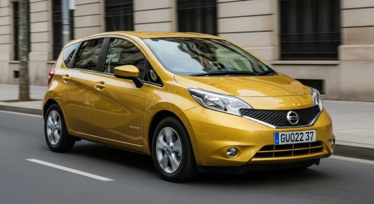 Nissan Note circulando por el centro de ciudad