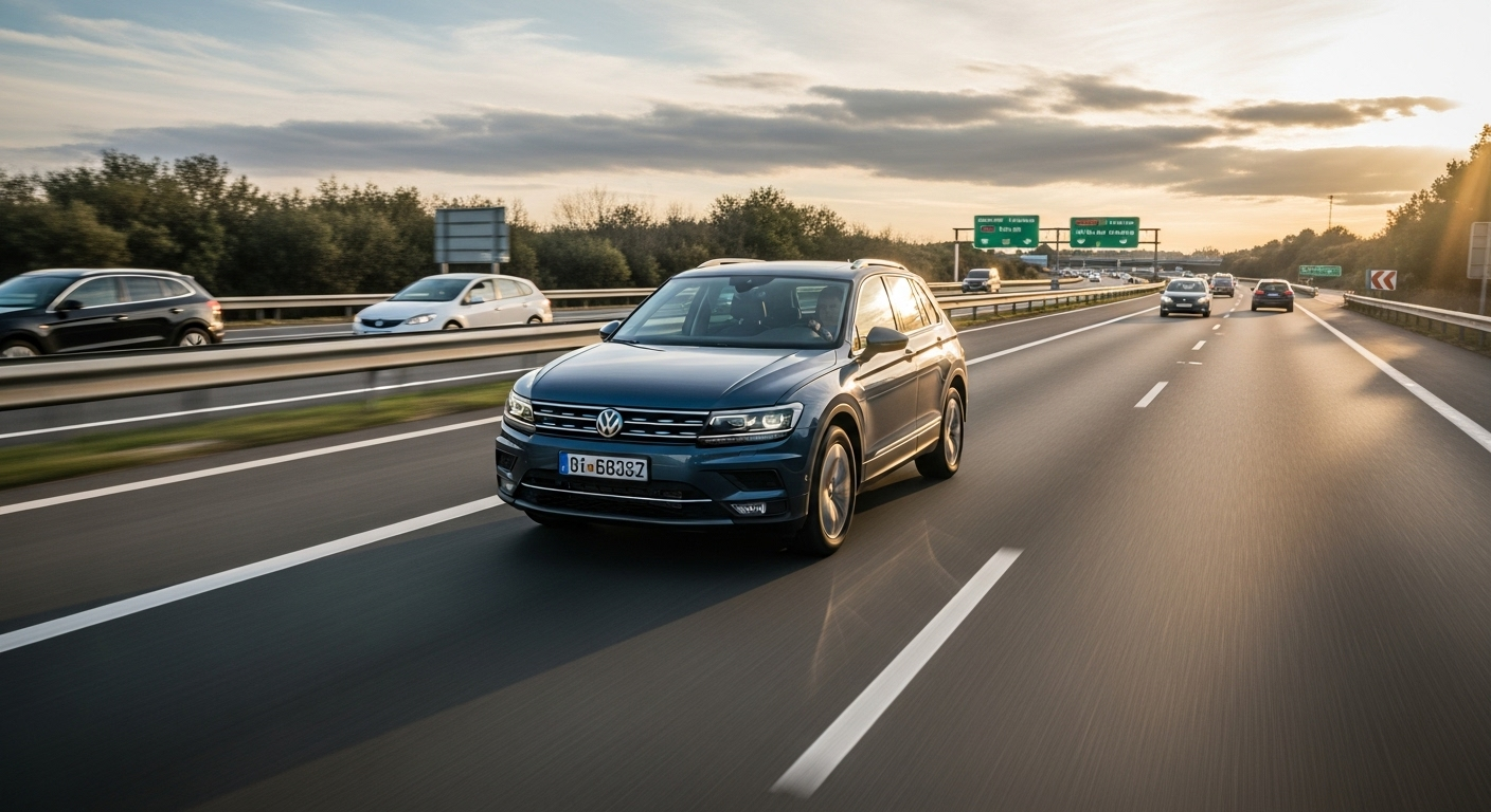 Volkswagen Tiguan circulando por autovía